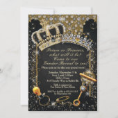 Royal Gender Reveal Dusche Prinz oder Prinzessin Einladung (Vorderseite)