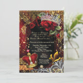 Royal Gender Reveal Duwer Prince oder Prinzessin I Einladung (Stehend Vorderseite)