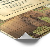 Royal Geographic Society Collage Print Poster (Ecke)