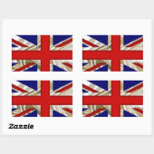 Royal Gewerkschaft Flag - Großbritannien Rechteckiger Aufkleber (Blatt)