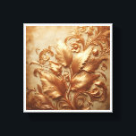 Royal Gilded Floral Relief - Elegant Baroque Gold  Leinwanddruck<br><div class="desc">An exquisite classical relief featuring intricate floral and leaf patterns carved in shimmering gold. Inspired by Baroque and Renaissance aesthetics,  this piece showcases detailed textures and graceful scrolls against a warm,  aged parchment background. Perfect for traditional luxury interiors,  classic dining rooms,  or as a sophisticated vintage statement piece.</div>