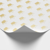 Royal Glam Golden Crown Princess White Vip Geschenkpapier (Ecke)