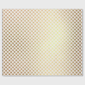 Royal Glam Golden Peacock Princess Geschenkpapier (Flach)