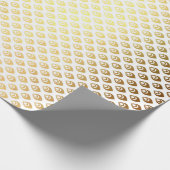 Royal Glam Golden Peacock Princess Geschenkpapier (Ecke)