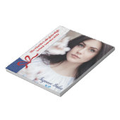 Royal Glitzer - Benutzerdefinierter Seitenaufdruck Notizblock (Rotiert)