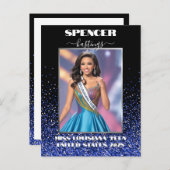 Royal Glitzer Glitz Autograph Card Promo Postkarte (Vorne/Hinten)