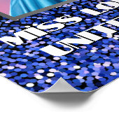 Royal Glitzer Glitz Custom Pageant Door Banner Poster (Ecke)