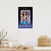 Royal Glitzer Glitz Custom Pageant Door Banner Poster (Küche)