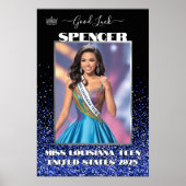 Royal Glitzer Glitz Custom Pageant Door Banner Poster (Vorne)