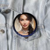 Royal Glitzer Glitz Pageant Foto Button Button (Beispiel)