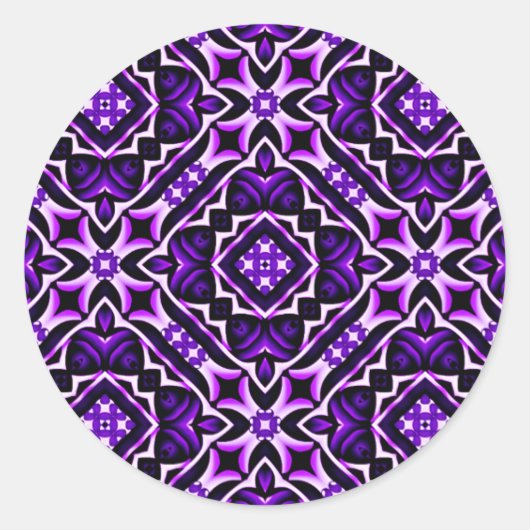 Royal Glow_ Runder Aufkleber (Vorderseite)