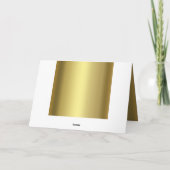 Royal Gold Abstrakt Peacock Wedding DANK Dankeskarte (Rückseite)