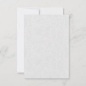 Royal Gold Art Deco Monogram White Wedding RSVP Karte (Rückseite)