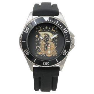 Royal Gold B Luxury Snowman Sports Watch Armbanduhr