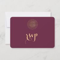 Royal Gold Blume of Life Sacred Geometry Wedding