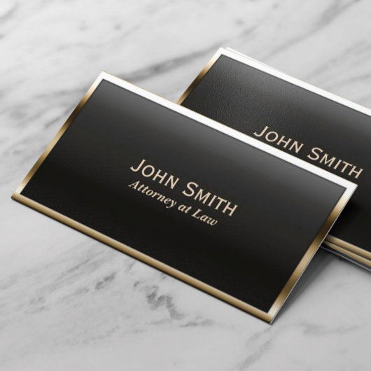 Royal Gold Border Attorney Business Card Visitenkarte