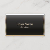 Royal Gold Border Dentils Business Card Visitenkarte (Vorderseite)