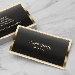 Royal Gold Border Driver Business Card Visitenkarte<br><div class="desc">Royal Gold Border Driver Business Card.</div>