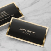 Royal Gold Border Driver Business Card Visitenkarte