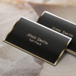 Royal Gold Border Life Coach Business Card Visitenkarte<br><div class="desc">Royal Gold Border Life Coach Business Card.</div>