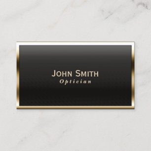Royal Gold Border Optician Business Card Visitenkarte