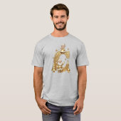 Royal Gold C Santa Heather Grey Men's Tee (Vorne ganz)