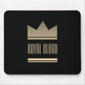 Royal Gold Crown Black Mousepad (Vorne)