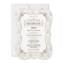 Royal Gold Fleur-de-lis Art Deco New Year Party