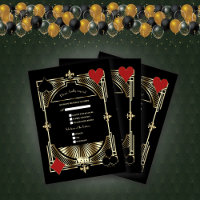 Royal Gold Fleur-de-lis Great Gatsby Wedding