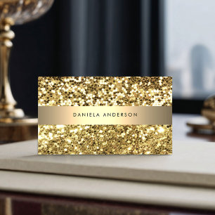 Royal Gold Glitzer Luxury Glamour QR Code Visitenkarte