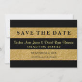Royal Gold Leaf Streifen Hochzeit SPAREN DAS DATUM Save The Date (Vorderseite)