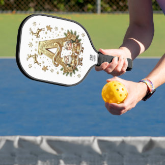 Royal Gold Letter A Luxury Carbon Fiber Pickleball Schläger
