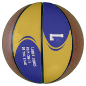 Royal Gold Personalisiert Basketball (Vertikal)