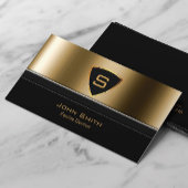 Royal Gold Shield Equine Dentis Business Card Visitenkarte