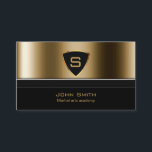 Royal Gold Shield Martial Arts Business Card Visitenkarte<br><div class="desc">Royal Gold Shield Martial Arts Business Card.</div>