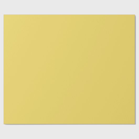 Royal Gold Solid Plain Color Geschenkpapier (Flach)