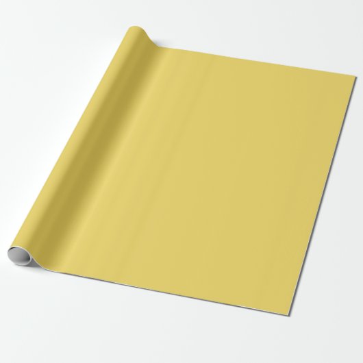 Royal Gold Solid Plain Color Geschenkpapier (Ungerollt)