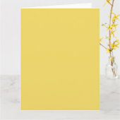 Royal Gold Solid Plain Color Karte (Gelbe Blume)