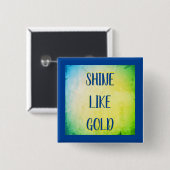Royal Gold Sunshine Button (Vorne & Hinten)