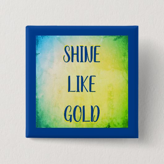 Royal Gold Sunshine Button (Vorderseite)