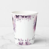 Royal Gold Tiara Lilac Light Lila Quinceanera Pappbecher (Rechts)