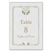 Royal Gold Wappen Grüne Tischnummer (Rückseite)