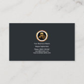 Royal Gold Wave Eleganter Black Grunge Chauffeur Visitenkarte (Rückseite)