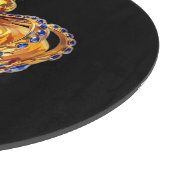 Royal golden crown schneidebrett (Ecke)