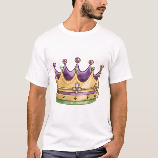 Royal Golden Crown with Jewels T-Shirt (Vorderseite)