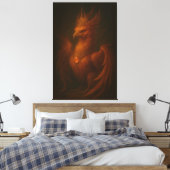 Royal Golden Phoenix – Elite Fine Art Collection Leinwanddruck (Insitu (Schlafzimmer))