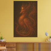Royal Golden Phoenix – Elite Fine Art Collection Leinwanddruck (Insitu (Wohnzimmer))