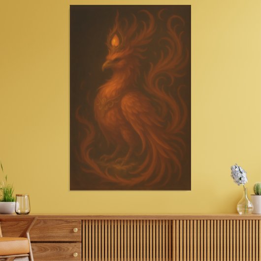 Royal Golden Phoenix – Elite Fine Art Collection Leinwanddruck (Insitu (Wohnzimmer))