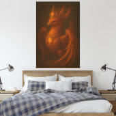 Royal Golden Phoenix – Elite Fine Art Collection Leinwanddruck (Insitu (Schlafzimmer))