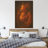 Royal Golden Phoenix – Elite Fine Art Collection Leinwanddruck (Insitu (Schlafzimmer))